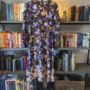 Long Sleeve Empire Waist Midi Dress